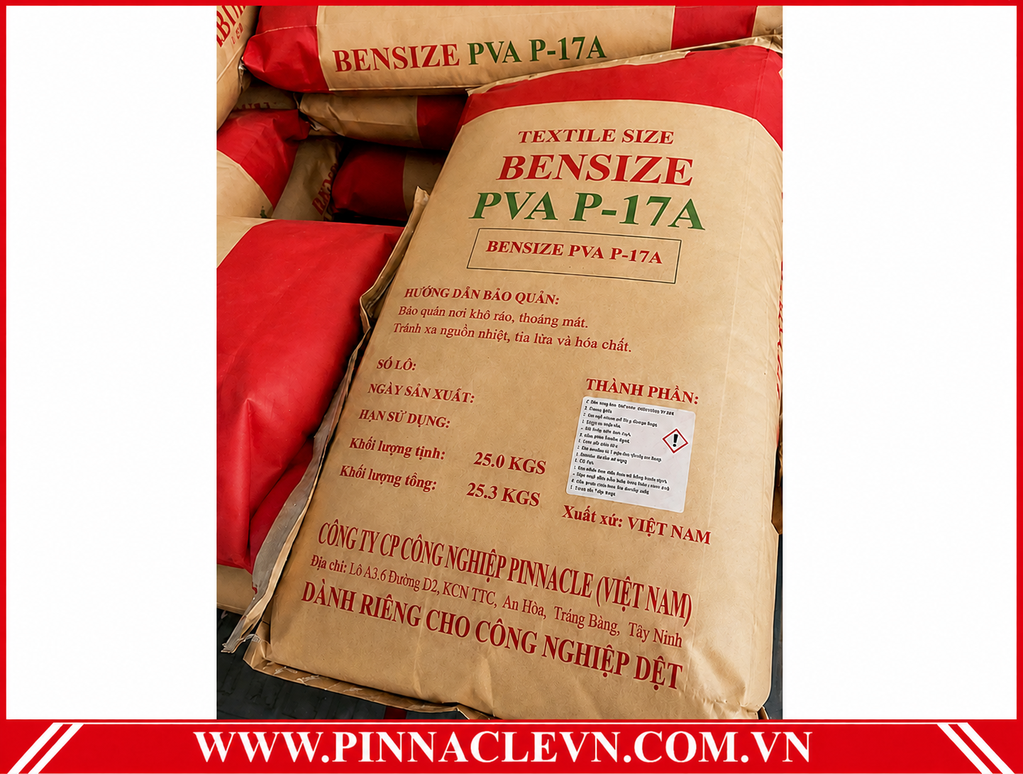 BENSIZE PVA P 17A SP BENSIZE PVA P 17A SP